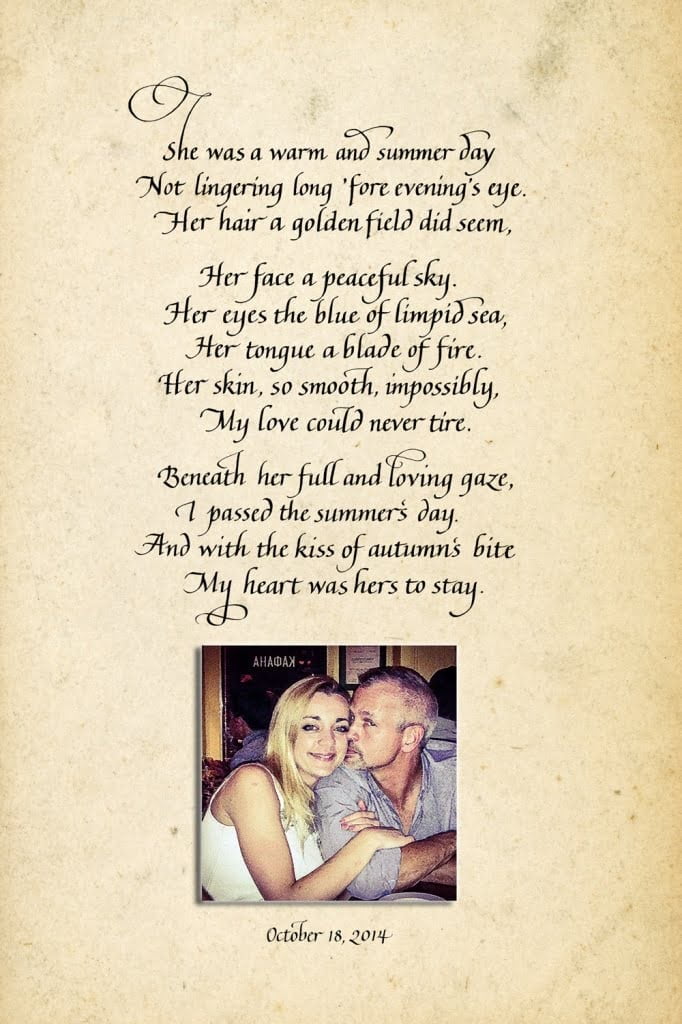 he wrote this poem for her