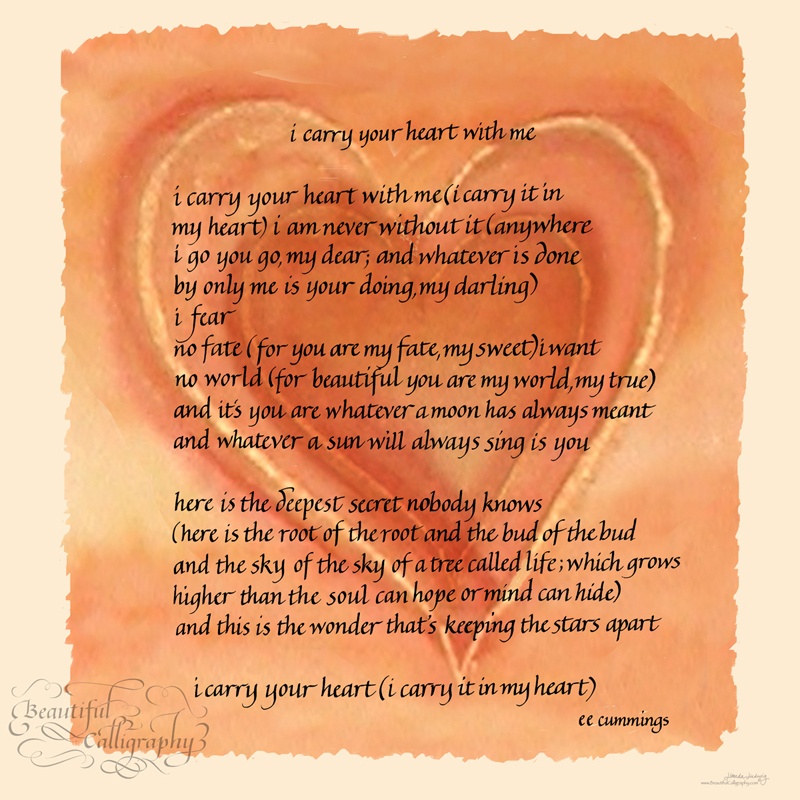 i carry your heart, ee cummings famous love poem